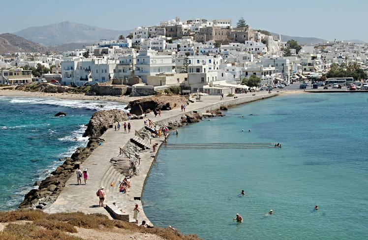 Naxos Town , the capital of Aegean island groups , that we explore on our Greek tours