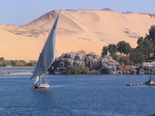 a sunset felucca boat ride on our egypt journeys